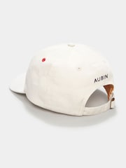 Aubin Arnside Washed Twill White Cap - Image 2 of 3