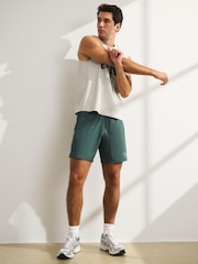 ירוק - YPB Abercrombie & Fitch מכנסי ספורט קצרים ללא בטנה, דגם MotionTEK - תמונה 6 מתוך 7