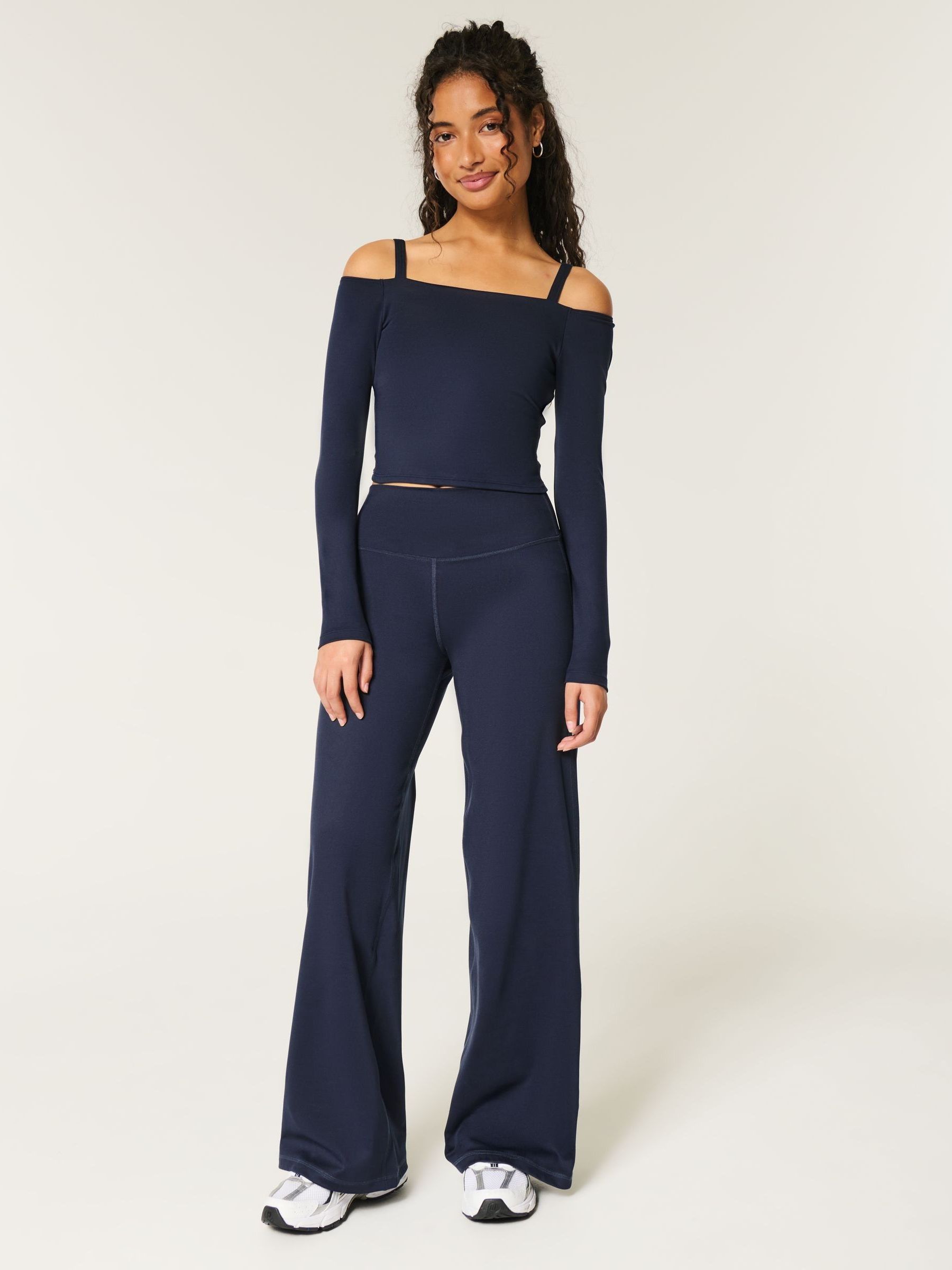 Buy Hollister Blue Gilly Hicks Recharge Wide Leg Trousers from