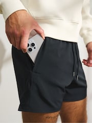 מכנסי ספורט קצרים YPB Abercrombie & Fitch עם בטנה, דגם MotionTEK - תמונה 4 מתוך 6