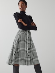 LK Bennett Blue Katie Navy Multi Hearts And Card Shirt Dress - Image 1 of 4