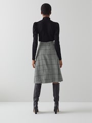 LK Bennett Blue Katie Navy Multi Hearts And Card Shirt Dress - Image 3 of 4