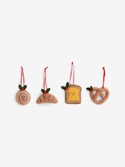 Set of 4 Bakery Felt Christmas Baubles - Image 2 of 4