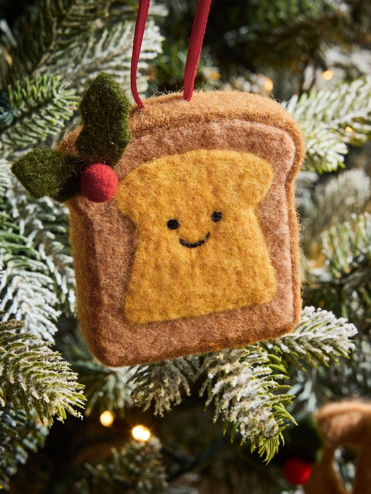 Set of 4 Bakery Felt Christmas Baubles - Image 4 of 4