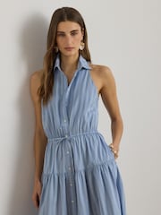 Lauren Ralph Lauren Blue Woven Dress - Image 1 of 8