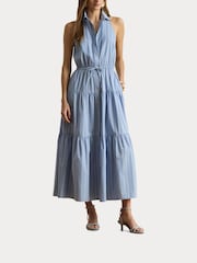 Lauren Ralph Lauren Blue Woven Dress - Image 3 of 8