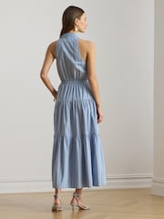 Lauren Ralph Lauren Blue Woven Dress - Image 7 of 8