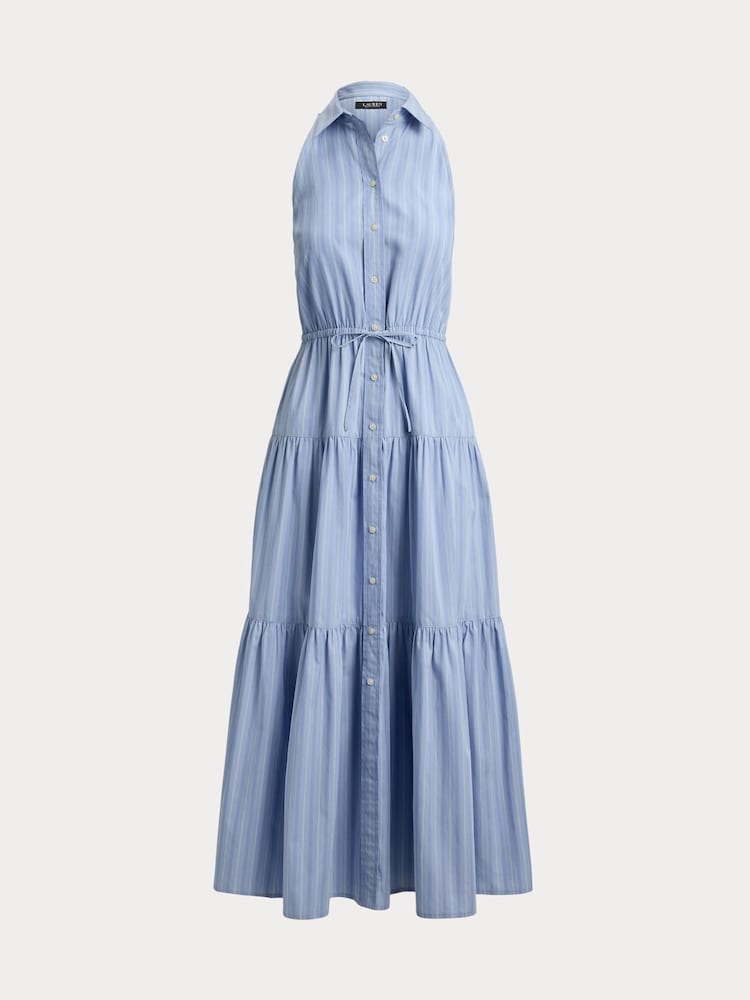 Lauren Ralph Lauren Blue Woven Dress - Image 8 of 8 Lauren Ralph Lauren Blue Woven Dress - Image 8 of 8