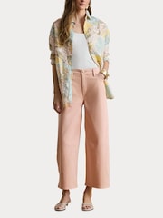 Lauren Ralph Lauren Pink Woven Wide Leg Pants - Image 4 of 9