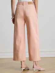 Lauren Ralph Lauren Pink Woven Wide Leg Pants - Image 8 of 9