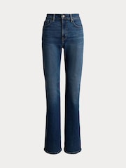 Lauren Ralph Lauren Blue Woven Wide Leg Jeans - Image 6 of 6