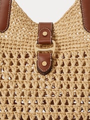 Lauren Ralph Lauren Natural Tasha Large Straw Tote Bag - Image 6 of 7