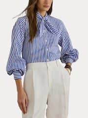 Lauren Ralph Lauren Blue Woven Sport Shirt - Image 3 of 8