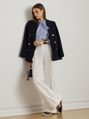 Lauren Ralph Lauren Blue Woven Sport Shirt - Image 4 of 8