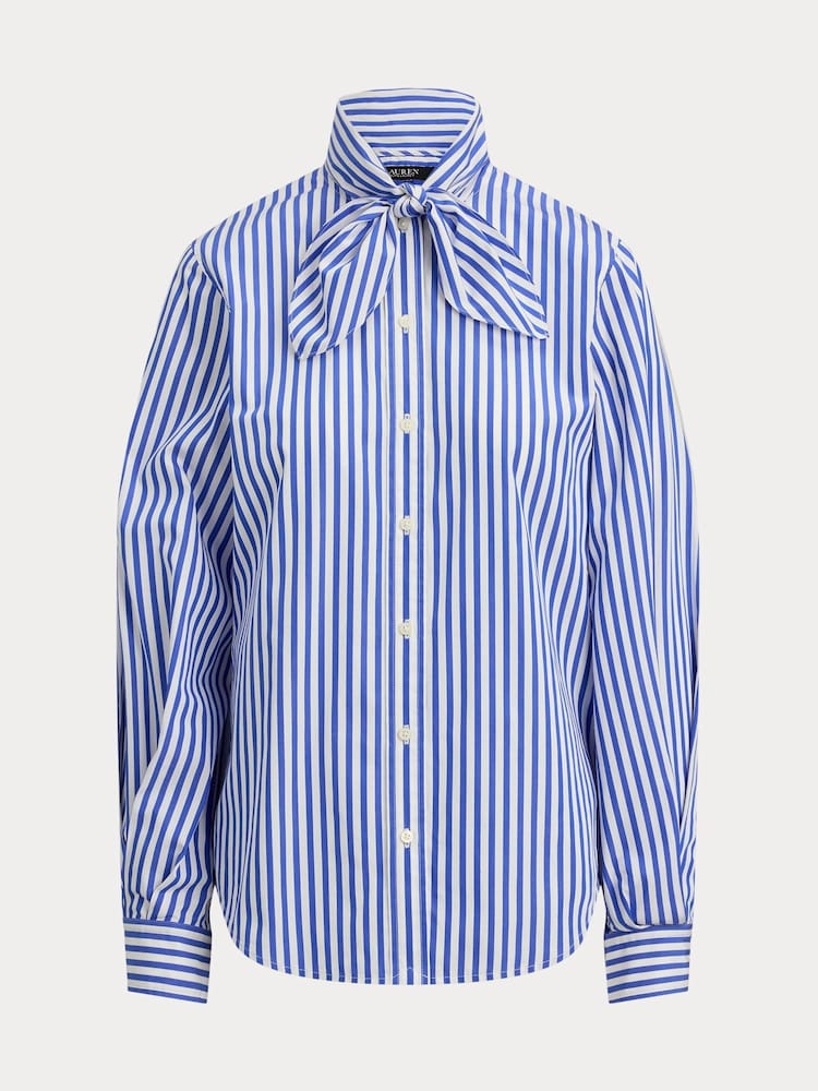 Lauren Ralph Lauren Blue Woven Sport Shirt - Image 8 of 8