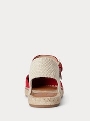 Lauren Ralph Lauren Red Robby  Espadrilles Flats - Image 4 of 5