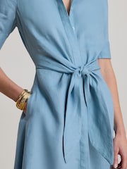 Lauren Ralph Lauren Blue Wakana-Elbow Sleeve-Day Dress - Image 4 of 4