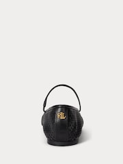 Lauren Ralph Lauren Black Jayna Nappa Leather Mary Jane Flats - Image 3 of 5