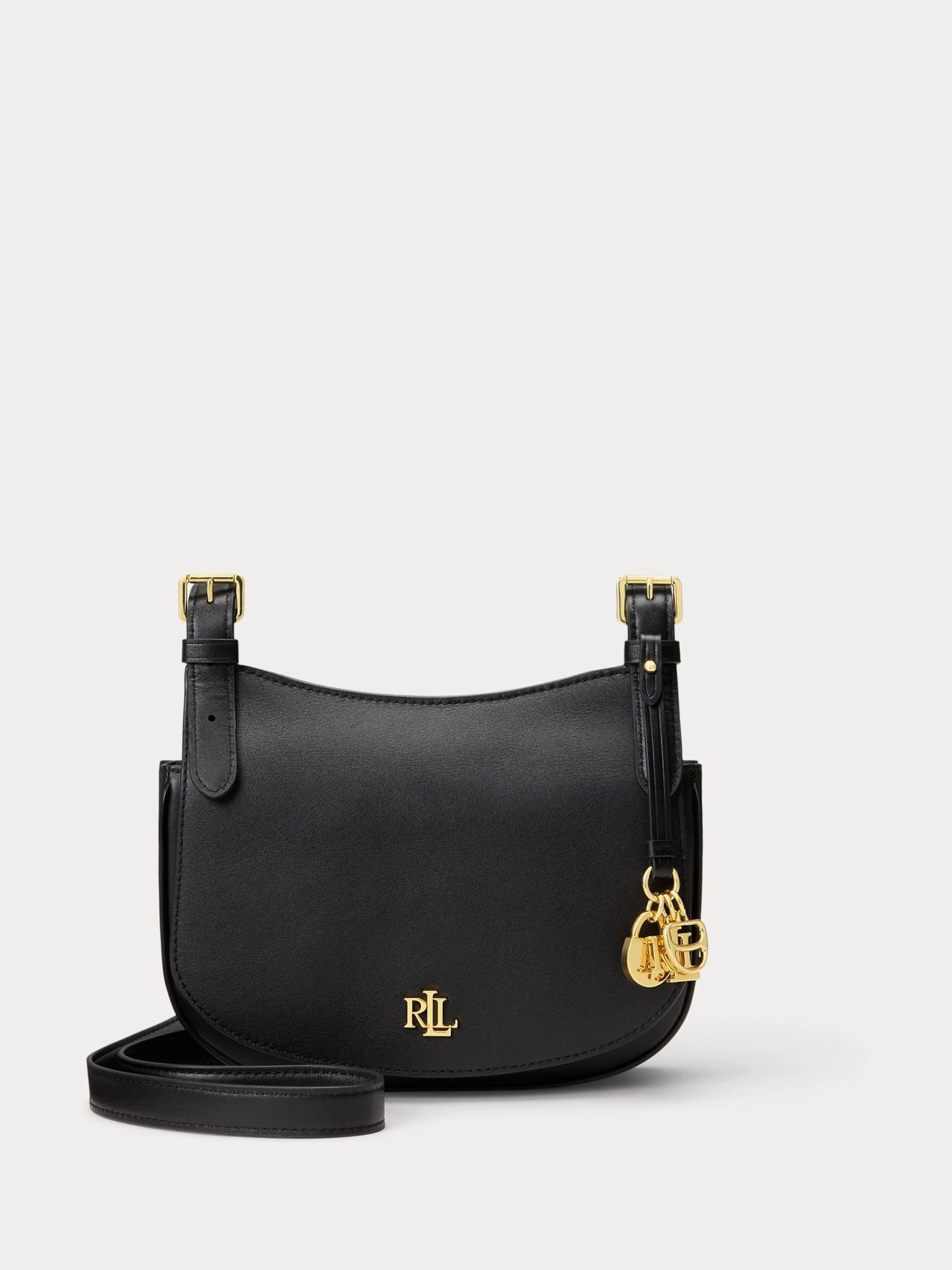 Buy Lauren Ralph Lauren Black Marcy Cross-Body Medium Bag from the