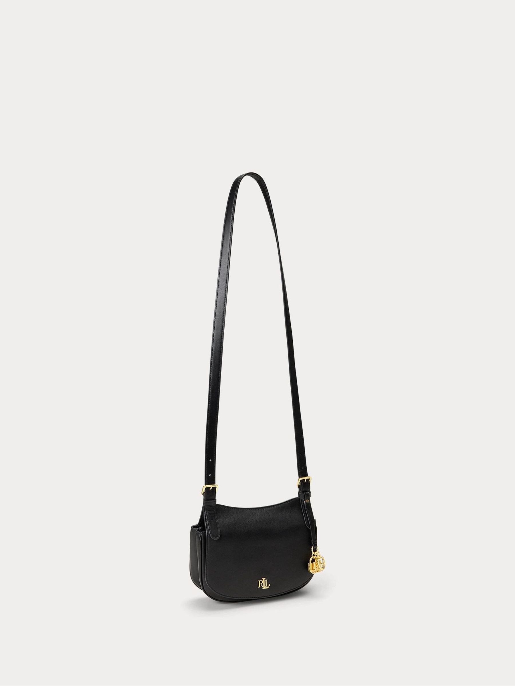Buy Lauren Ralph Lauren Black Marcy Cross-Body Medium Bag from the