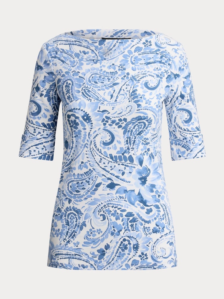 Lauren Ralph Lauren White Knit-T-Shirt - Image 5 of 5