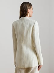 Lauren Ralph Lauren White Woven Blazer Sport Coat - Image 7 of 9