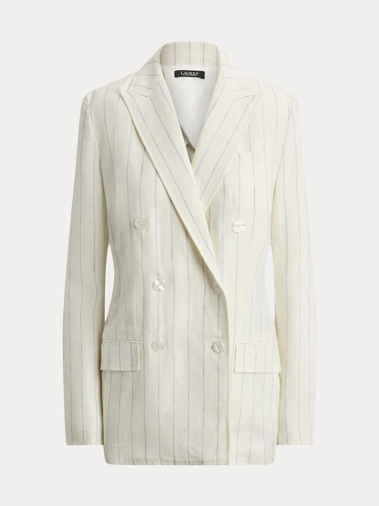 Lauren Ralph Lauren White Woven Blazer Sport Coat - Image 9 of 9