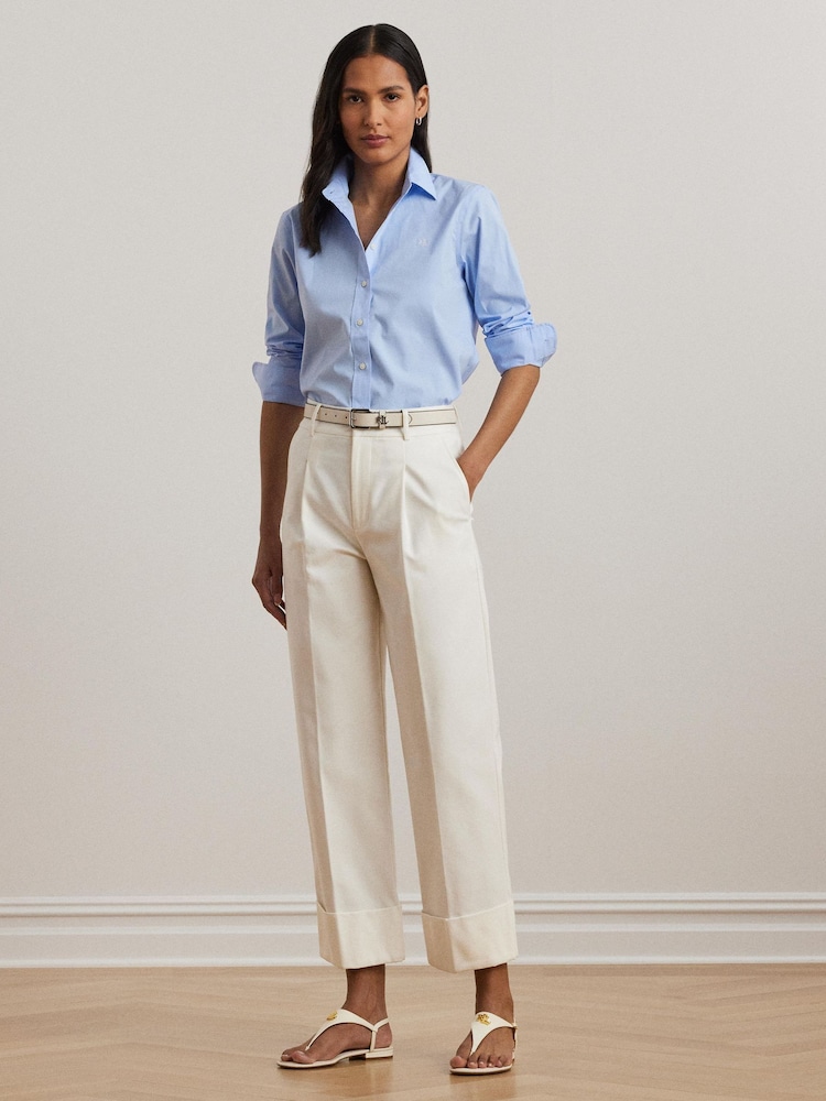 Lauren Ralph Lauren Blue Jamelko Long Sleeve Shirt - Image 2 of 5
