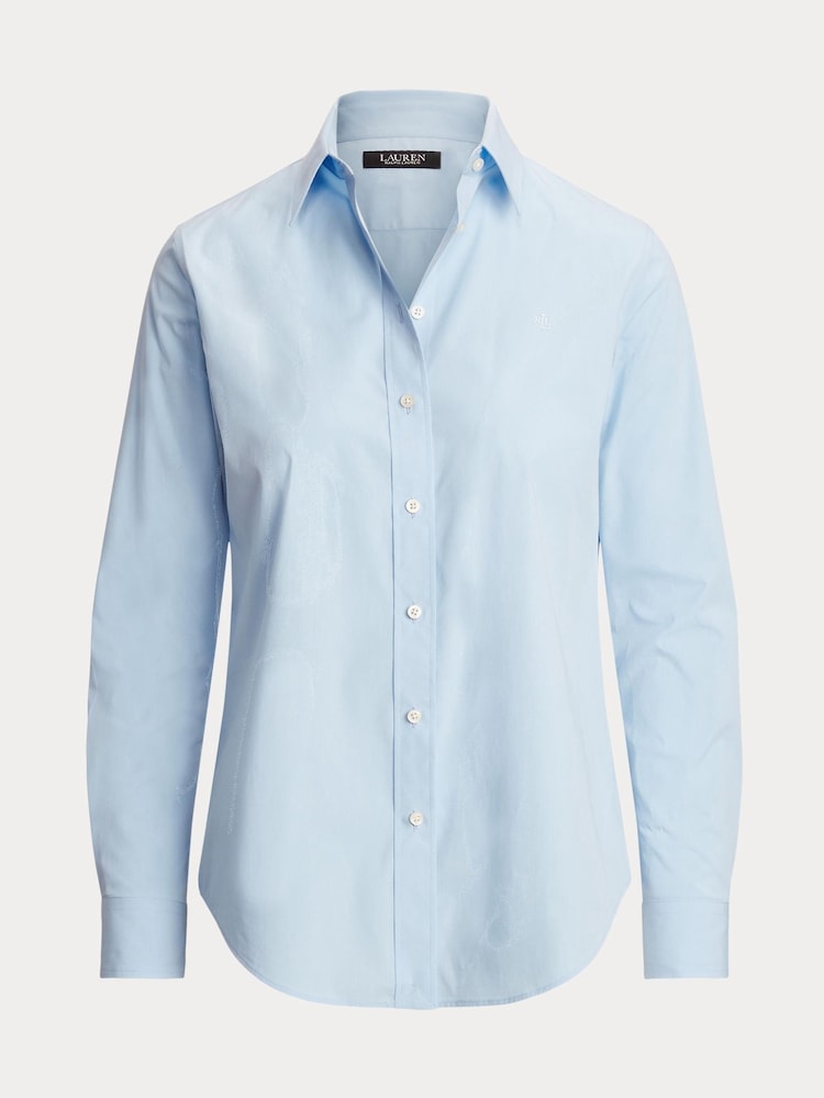 Lauren Ralph Lauren Blue Jamelko Long Sleeve Shirt - Image 5 of 5