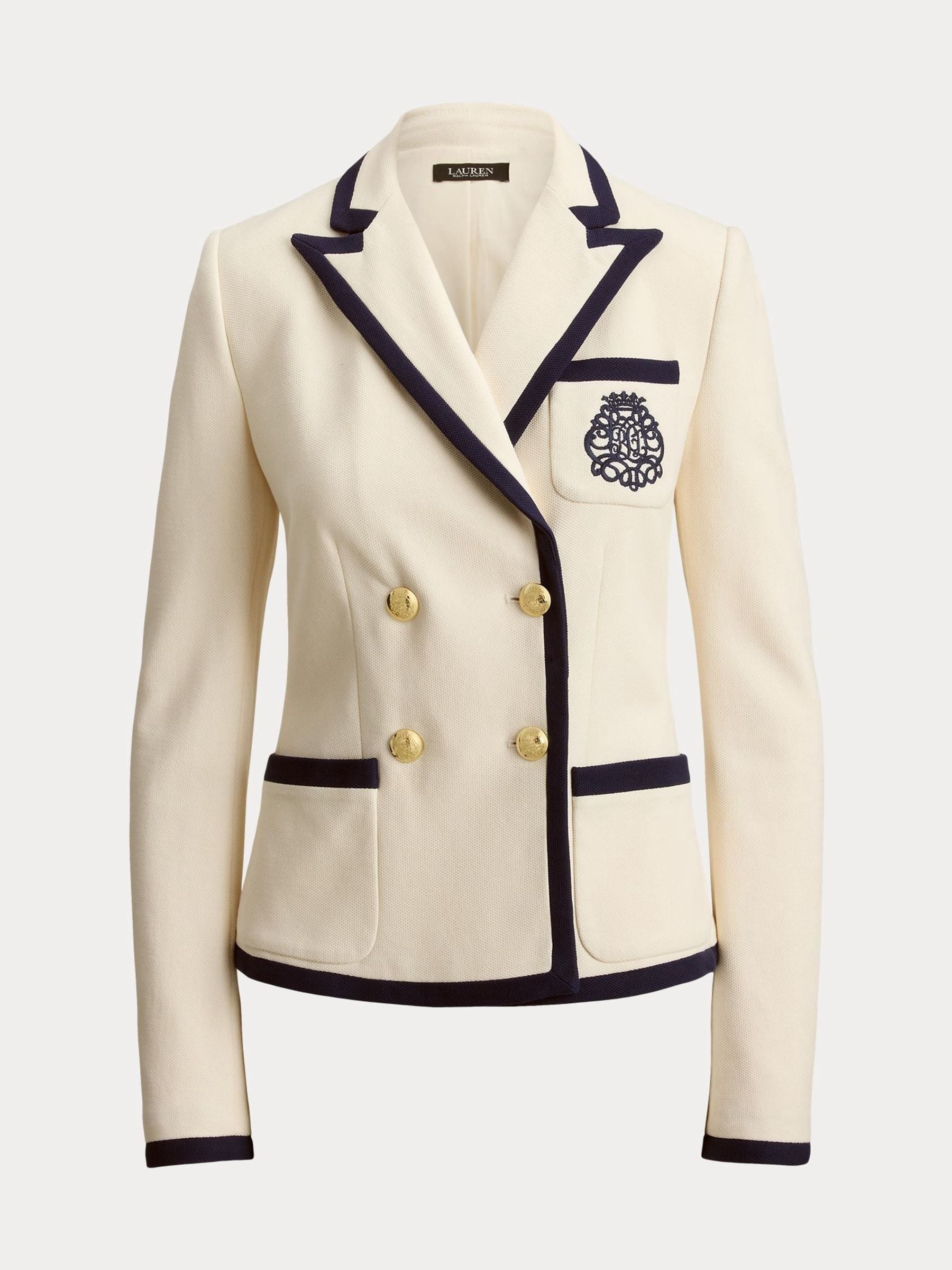 Buy Lauren Ralph Lauren Cream KNIT-BLAZER/SPORT Coat from Next India