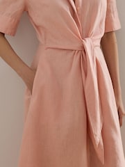 Lauren Ralph Lauren Pink Wakana Elbow Sleeves Day Dress - Image 2 of 4