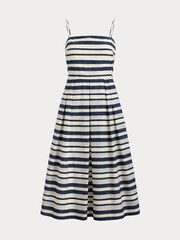 Lauren Ralph Lauren Blue Woven Fit & Flare Dress - Image 7 of 7
