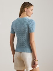 Lauren Ralph Lauren Blue Sweater Cardigan - Image 2 of 4