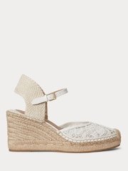 Lauren Ralph Lauren White Robby Espadrilles Wedges - Image 1 of 5