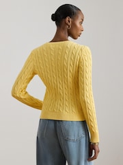 Lauren Ralph Lauren Yellow Ralhan Long Sleeve Cardigan - Image 2 of 4