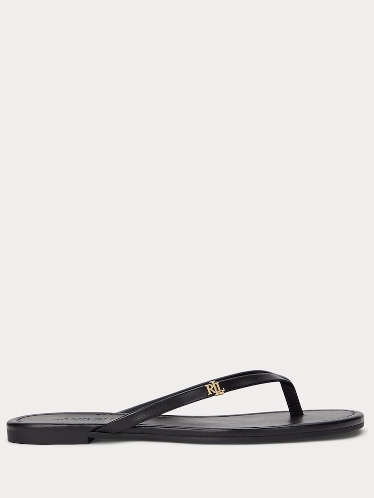Lauren Ralph Lauren Black Raquel Sandle Flip Flops - Image 1 of 5