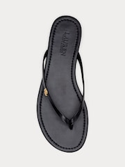 Lauren Ralph Lauren Black Raquel Sandle Flip Flops - Image 4 of 5