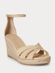 Lauren Ralph Lauren Natural Nellie Espadrilles Wedge Sandals - Image 2 of 5