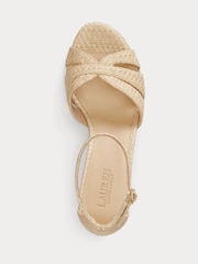 Lauren Ralph Lauren Natural Nellie Espadrilles Wedge Sandals - Image 4 of 5