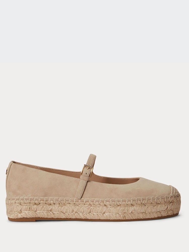 Lauren Ralph Lauren Brown Luize Mj Espadrilles Flats - Image 1 of 4