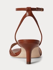 Lauren Ralph Lauren Brown Kendyl Kitten-Heel Sandals - Image 4 of 5