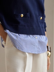 Lauren Ralph Lauren Blue Pullover Sweater - Image 2 of 7