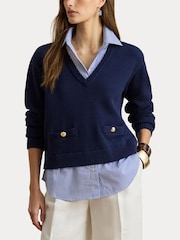 Lauren Ralph Lauren Blue Pullover Sweater - Image 3 of 7