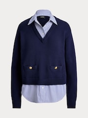 Lauren Ralph Lauren Blue Pullover Sweater - Image 7 of 7