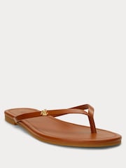 Lauren Ralph Lauren Brown Raquel Flip Flops - Image 3 of 6