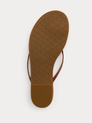 Lauren Ralph Lauren Brown Raquel Flip Flops - Image 5 of 6