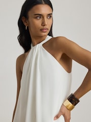 Lauren Ralph Lauren White Woven Wide Leg Jumpsuit - Image 2 of 8