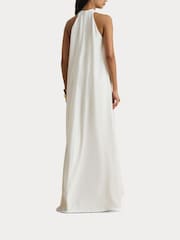 Lauren Ralph Lauren White Woven Wide Leg Jumpsuit - Image 3 of 8