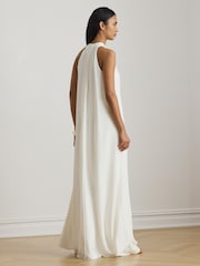Lauren Ralph Lauren White Woven Wide Leg Jumpsuit - Image 7 of 8