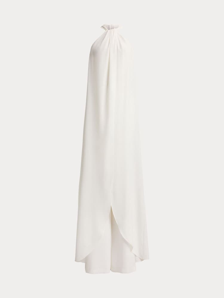 Lauren Ralph Lauren White Woven Wide Leg Jumpsuit - Image 8 of 8